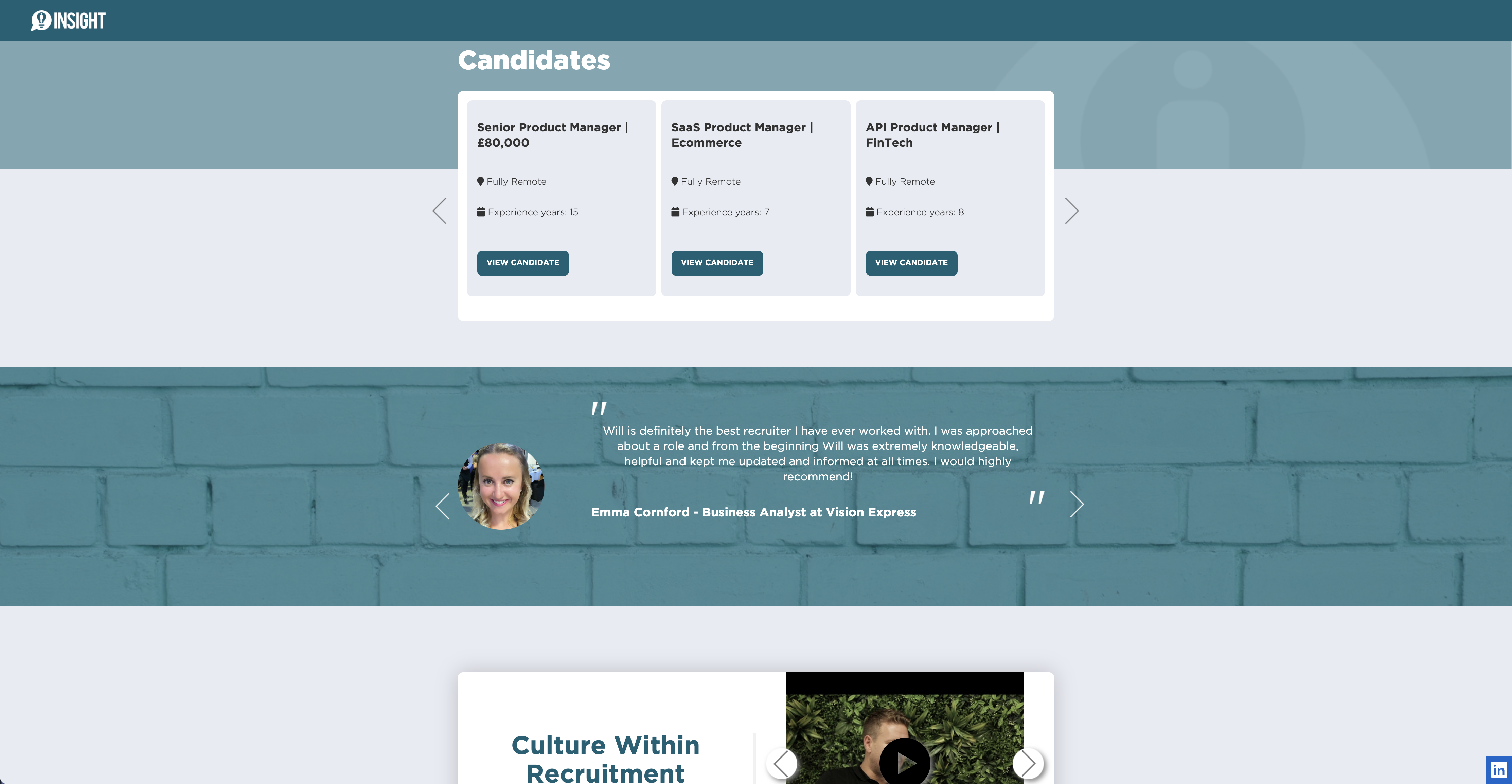 Applicant list screenshot